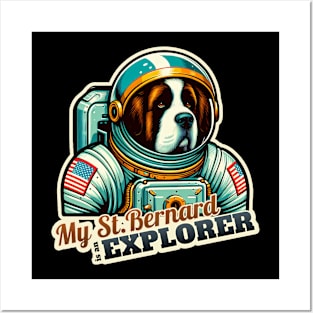 Astronaut St. Bernard Posters and Art